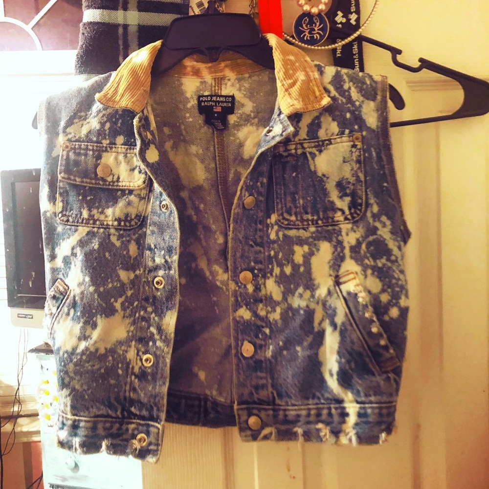 Vintage Acid Wash Mini Jean Jacket